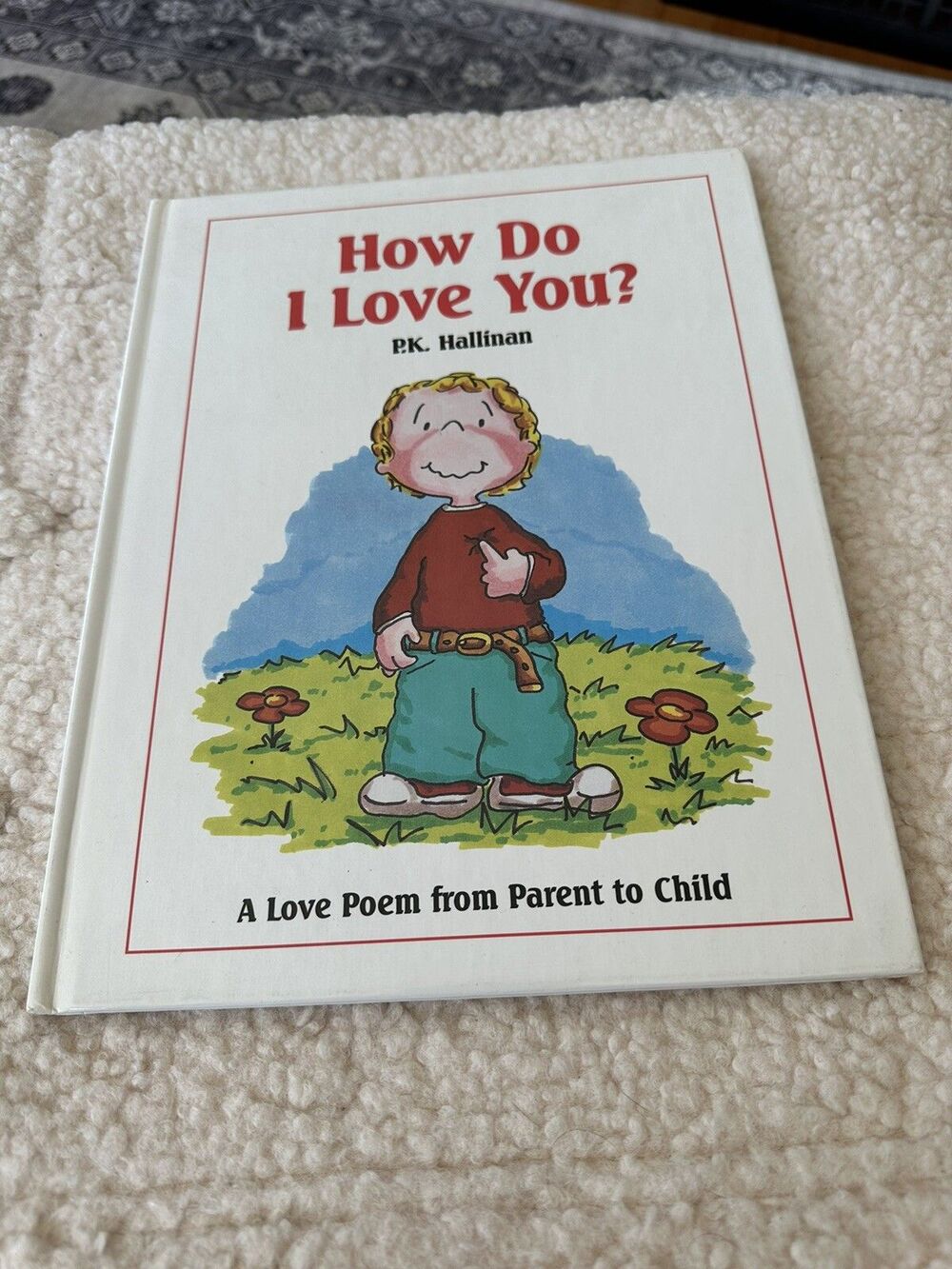 Vintage How Do I Love You? 1st Edition Board Book By P.K. Hallinan 1989